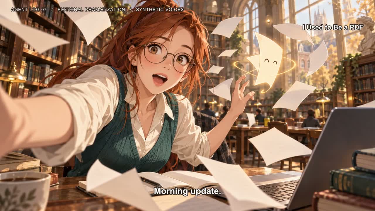 Original fictional anime scene for I Used to Be a PDF